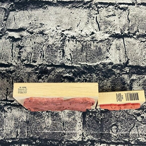 PSX K-1696 F-970 Mounted Rubber Stamps Butterflies, Roses and Cabbage Roses - Picture 3 of 11